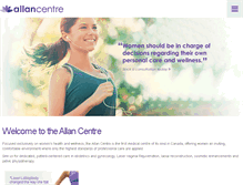 Tablet Screenshot of allancentre.com